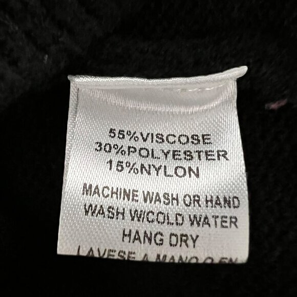 Cozy Co. Women’s Long Sleeve Hooded Midi Sweater Dress Black S New - Picture 9 of 9